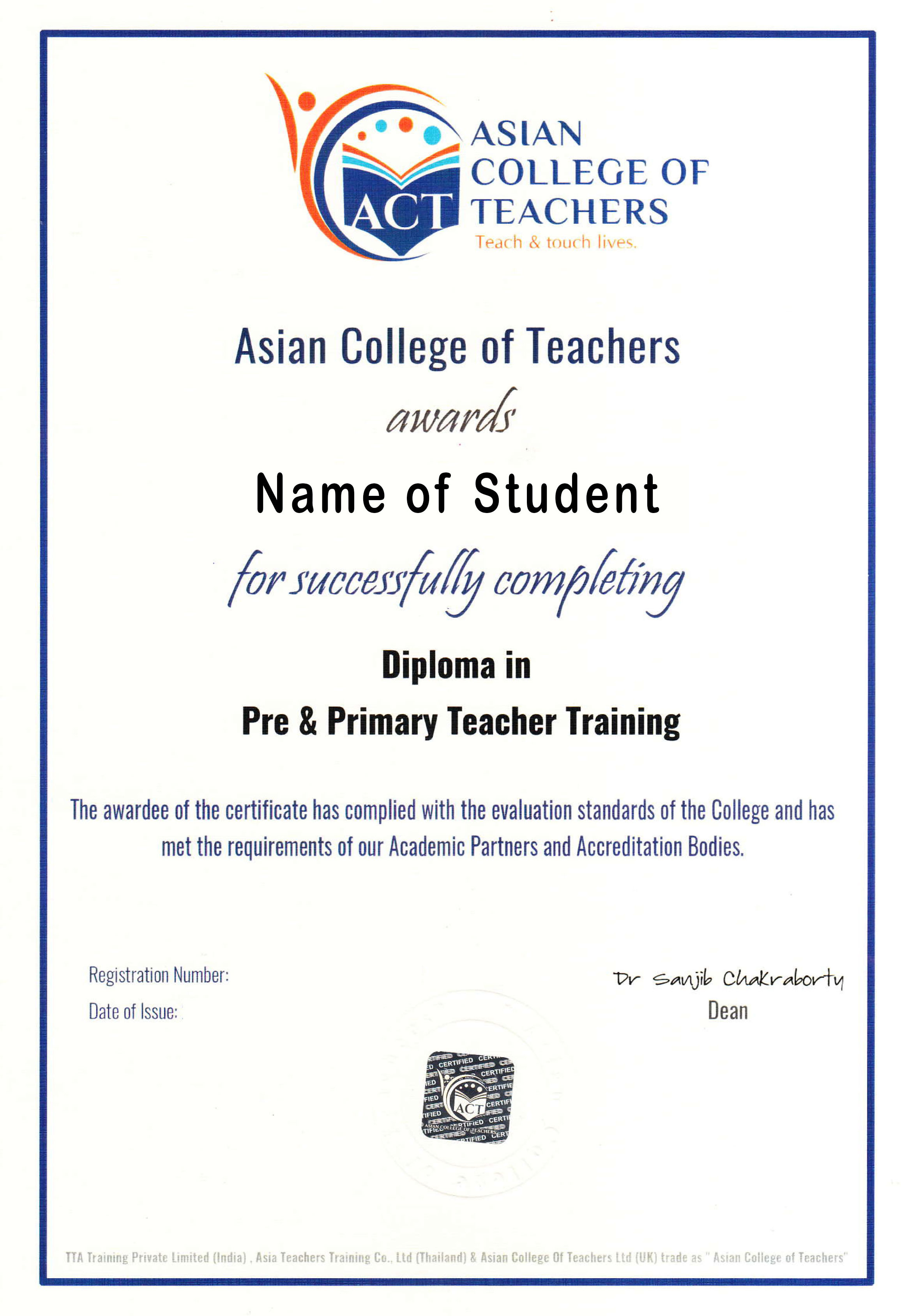 Certification In Teacher Training Course - Teacher ...